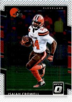 Isaiah Crowell 2017 Panini Donruss Optic card