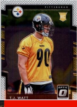T.J. Watt 2017 Panini Donruss Optic card