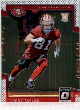 Trent Taylor 2017 Panini Donruss Optic card