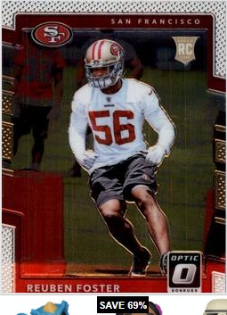 Reuben Foster 2017 Panini Donruss Optic card