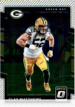 Clay Matthews 2017 Panini Donruss Optic card