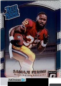 Samaje Perine 2017 Panini Donruss Optic card