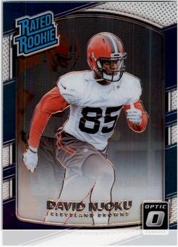 David Njoku 2017 Panini Donruss Optic card