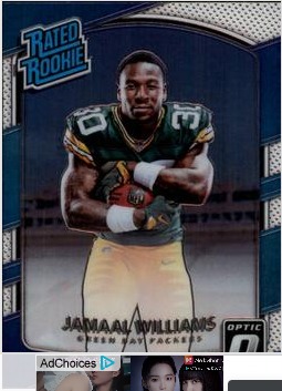 Jamaal Williams 2017 Panini Donruss Optic card