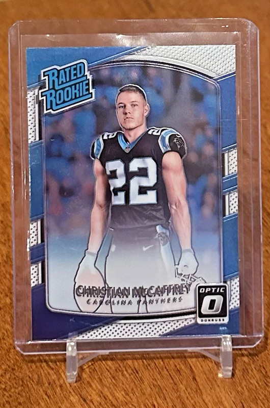 Christian McCaffrey 2017 Panini Donruss Optic card