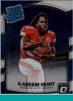 Kareem Hunt 2017 Panini Donruss Optic card