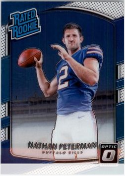 Nathan Peterman 2017 Panini Donruss Optic card