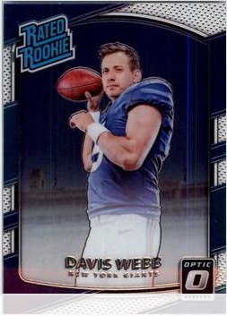 Davis Webb 2017 Panini Donruss Optic card