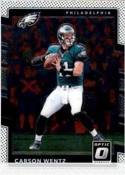 Carson Wentz 2017 Panini Donruss Optic card
