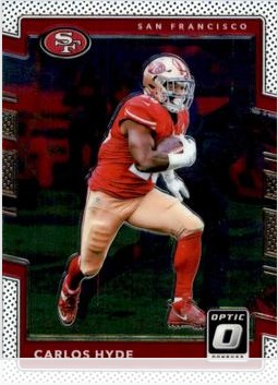 Carlos Hyde 2017 Panini Donruss Optic card