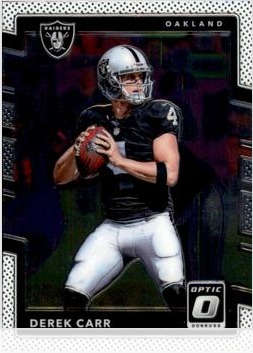 Derek Carr 2017 Panini Donruss Optic card