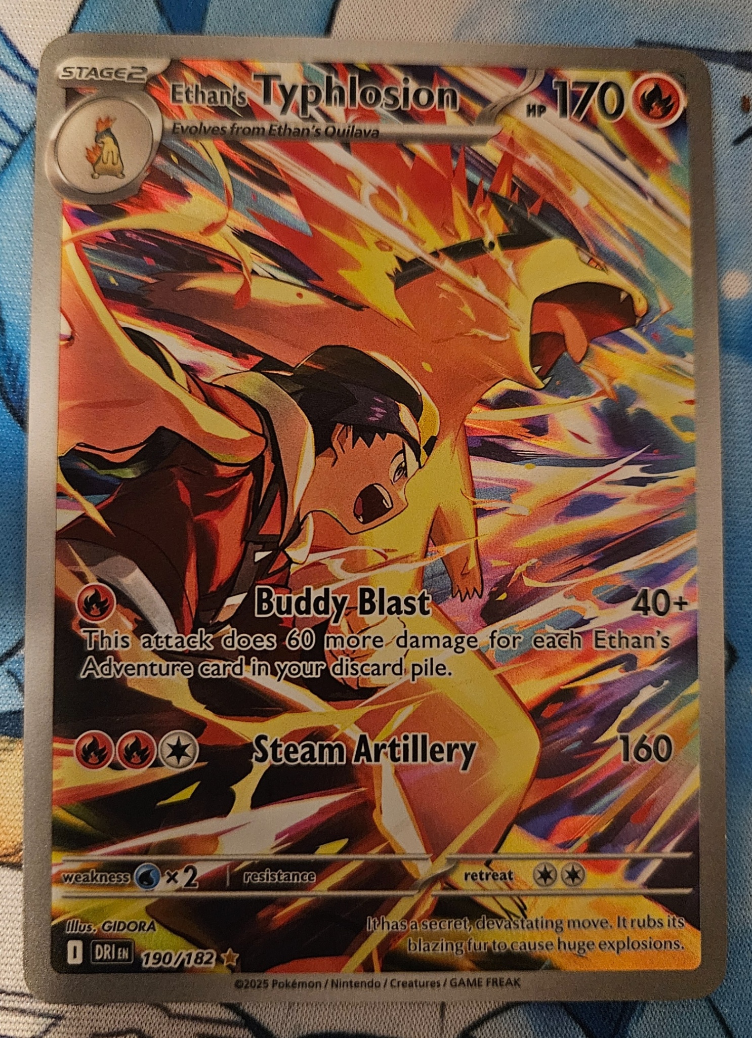 2025 Ethan's Typhlosion 190/182 Destined Rivals Illustration Rare