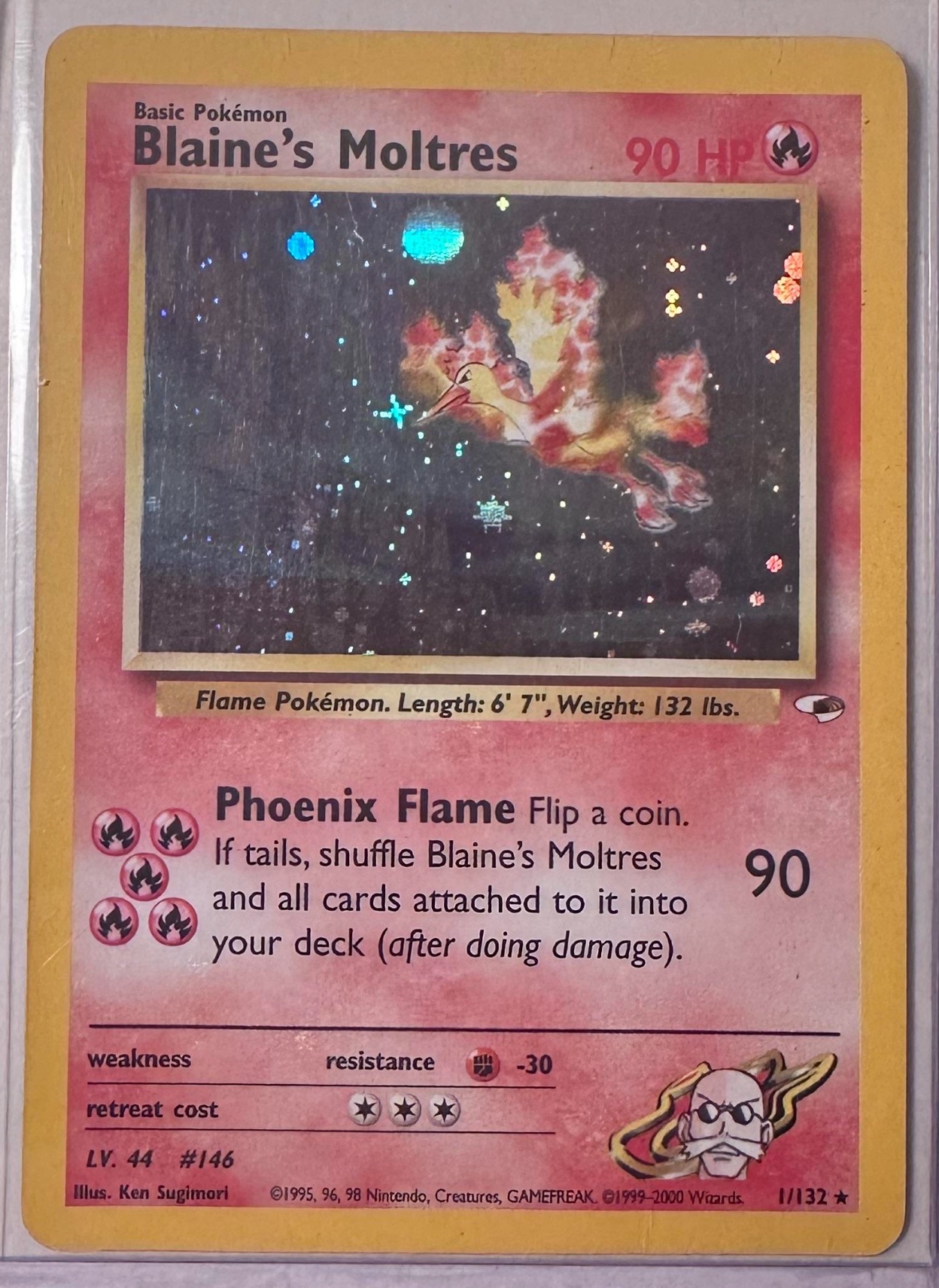 2000 Blaine's Moltres 1/132 Gym Heroes