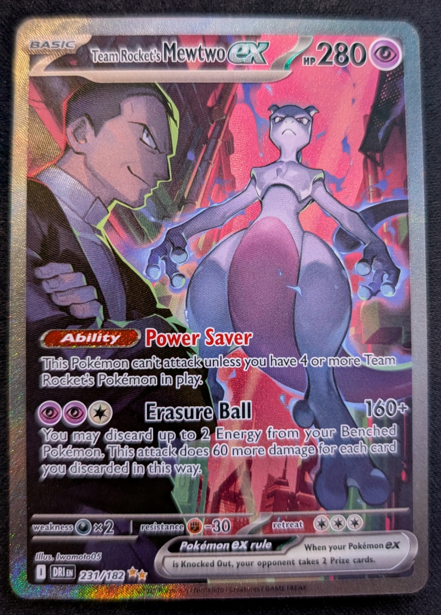 Team Rocket’s Mewtwo ex SIR 231/182