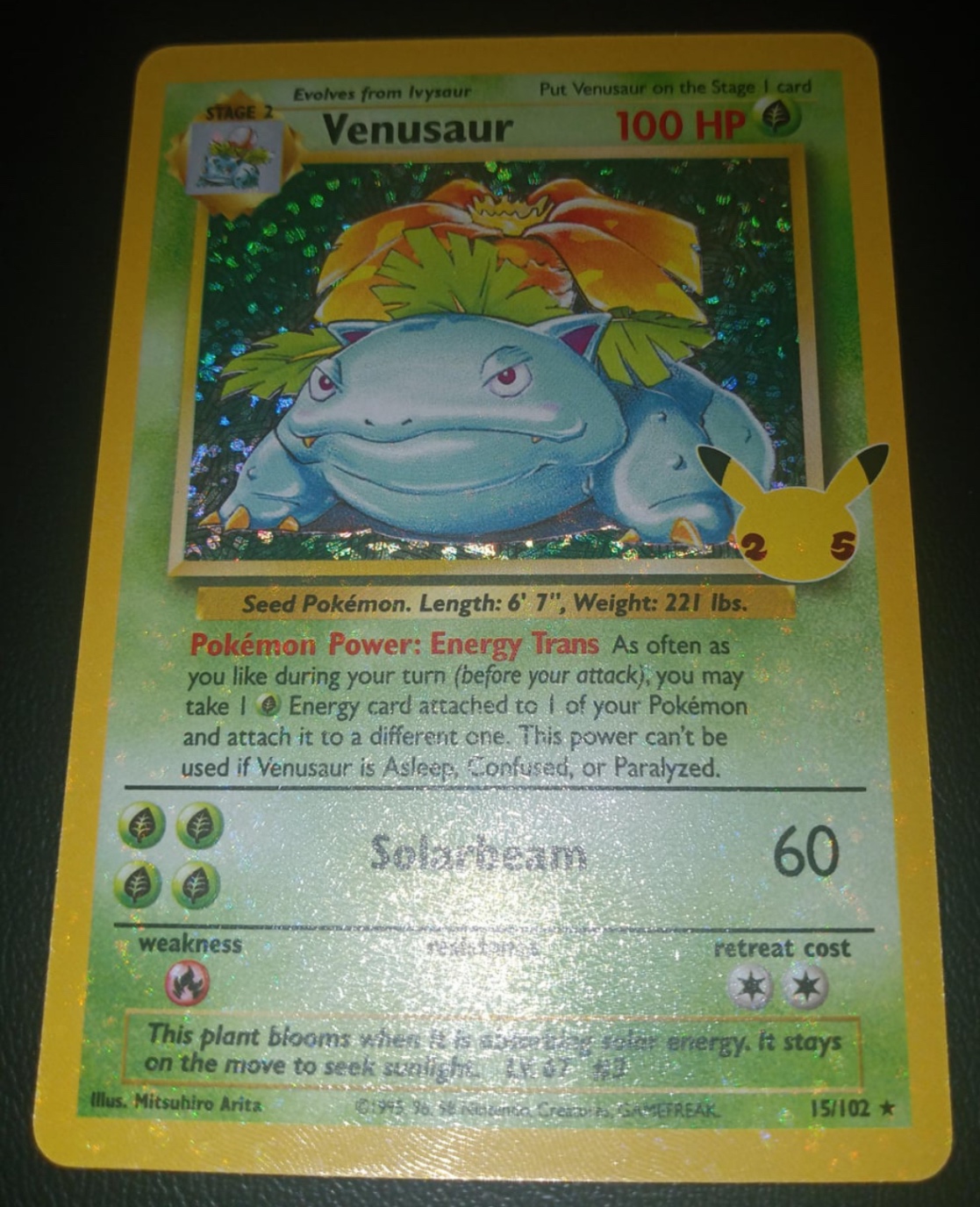 1999 Venusaur Holo 15/102